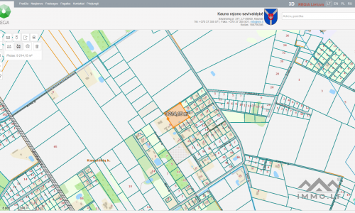 Terrain d'investissement dans le quartier de Kaunas