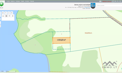 Sklypas gyvenamojo namo statybai su įkvepiančia trijų ežerų panorama