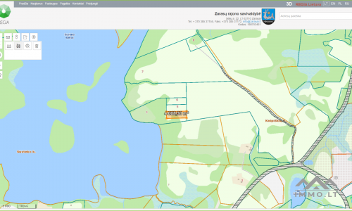 Plot for Countryside Residence or Cottage With View of Three Lakes