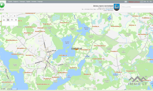 Plot for Countryside Residence or Cottage With View of Three Lakes