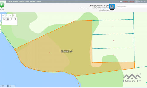 Recreational Plot With 159 Meters of Shoreline Along Lake Suviekas