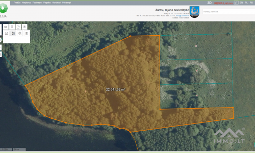 Recreational Plot With 159 Meters of Shoreline Along Lake Suviekas