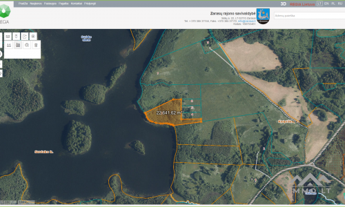 Recreational Plot With 159 Meters of Shoreline Along Lake Suviekas